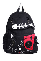 Speaker Bag KIT Cat  Ruack Backpack Emo Plug &amp; Play Fish Bone Boys Girls Gift - £74.12 GBP
