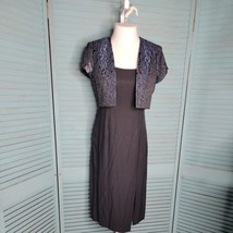 John Roberts Petite Below Knee Dress ~ Black ~ Sz 6P ~ Sleeveless - £25.51 GBP