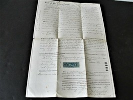 1869 Handwritten Fill out “Warranty Deed” Ohio Signed Legal Document wit... - $30.31