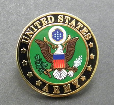 Army Usa Emblem Round Lapel Pin Badge 7/8 Inch Regular - £4.52 GBP