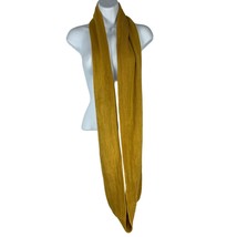 Women&#39;s Long 100% Acrylic Infinity Scarf Sunflower Yellow - £10.94 GBP