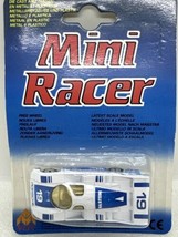 Mini Racer White &amp; Blue Porsche &quot;Bilsten&quot; Diecast MC Toy 1/64 Scale - $17.56