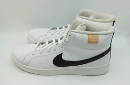 Nike Men&#39;s Court Royale 2 Mid Sneaker White/Black Size 12 - £36.16 GBP