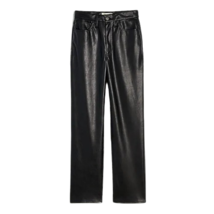 NWT Women Petite Size 27 27P Madewell Perfect Vintage Straight Faux Leather Jean - £39.16 GBP