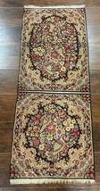 Per&#39;sian Kirman Double Bag Face Rug, Floral, Birds, Very Fine 225 KPSI - $2,800.00