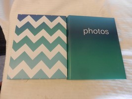 Pair of Green Slip-In Photo Albums Holds 76 photos each up 4&quot; x 6&quot; photos - £35.20 GBP