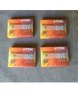 TDK DVM-60ME 60 Minute Mini DV Video Cassette Lot of 4 New NIP - £14.37 GBP