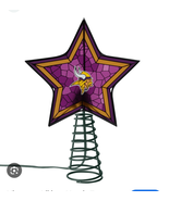 NIP NIB NWT NFL Minnesota Vikings Mosaic Tree Topper $48 - $47.94 CAD