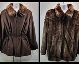 Mob Wife Regent Park Women's Reversible Brown Parka Faux Fur XL - $39.59
