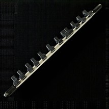 Tone SH1212 Socket Holder | Aluminum Rail | 1/4″ drive | holds 12 1/4&quot; s... - $18.21
