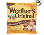 Full Box 12x Bags Werther&#39;s Original Coffee Caramel Hard Candies 2.65oz - £25.09 GBP