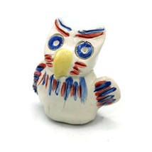 Handmade Ceramic Owl Sculpture, Modern Clay Figurine, Pottery Bird Hand ... - £39.19 GBP