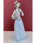 LLADRO #7644 INNOCENCE IN BLOOM 1996 COLLECTOR&#39;S SOCIETY FLOWER GIRL MIN... - €153,51 EUR