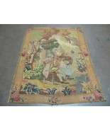 3&#39; X 4&#39; Antique TAPESTRY European French Hand Loomed Victorian - £292.65 GBP