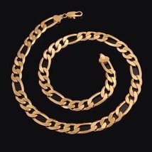NEW 14 K Gold Filled Solid FIGARO Chain Necklace~24&quot;~W/Gift Bag~Unisex~G... - £15.92 GBP