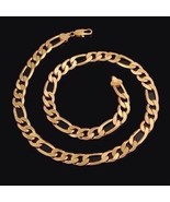 NEW 14 K Gold Filled Solid FIGARO Chain Necklace~24&quot;~W/Gift Bag~Unisex~G... - £16.14 GBP