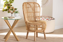 Melle Natural Rattan Tall Lounge Chair - $4,950.72 MXN