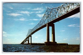 Sunshine Skyway Bridge St Petersburg Florida FL Chrome Postcard R2 - $1.64