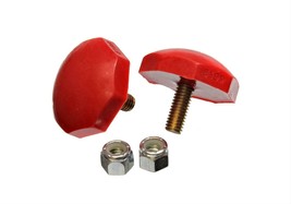 Universal Suspension Control Arm Traction Bar Bump Stops 1.87&quot; x .687&quot; RED - £21.30 GBP