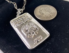 American Eagle Artisan made sterling silver Ingot pendant - £70.98 GBP