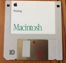 Vtg 1992 Macintosh Printing Version 7.1 Software Install Mac 3.5 Floppy ... - $24.99
