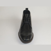 Men's Steve Madden Boot High Top Shoes Lace up Soft Leather Shaunn Black image 3