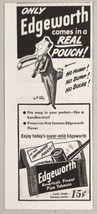 1950 Print Ad Edgeworth Finest Pipe Tobacco Man Plays Violin Cartoon - £7.77 GBP