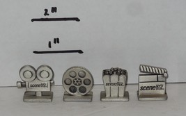 Scene it Movie Edition DVD Board Game Replacement set of 4 Metal Pawns - £7.44 GBP