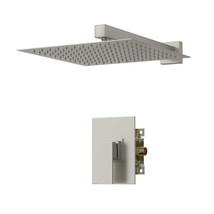 Rainfall Shower System: 10&quot; Head, Brushed Nickel - $125.99