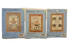 Cross Stitch Counted Kits 3 Reflections for the Heart Inspirations NIP Candamar - $18.55