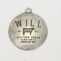 Will Leather Goods Metal Tag 1 1/2&quot; Diameter - £10.78 GBP