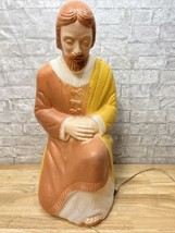 Vintage 26&quot; poloron Plastics Blow Mold Joseph Nativity - £58.29 GBP