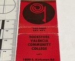 Vintage Matchbook Covers  Valencia Community College Bookstore  Orlando, FL - £9.73 GBP