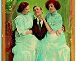 Bd Romance Good pour Les Blues Femme Sur Bachelor Plateau 1910s DB Posta... - $6.10