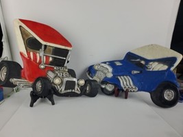 Vintage Pair of Hoda Hot Rod Wall Plaques 1976 Rat Rod Great Condition - £61.32 GBP