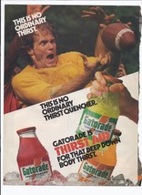 80&#39;s Gatorade Sports Drink Print Ad Football Vintage 8.5&quot; x 11&quot; - €17,21 EUR