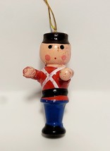 Vintage 1960s Japan Christmas Ornament Toy Soldier 1.75&quot; Handmade Hand P... - $372.61 MXN