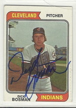 dick bosman signed autographed card 1974 topps No Hitter - £11.35 GBP