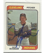 dick bosman signed autographed card 1974 topps No Hitter - £11.29 GBP