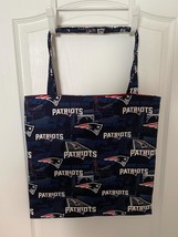 Handmade by PZQUILTS  Lined Large New England Patriots Tote Bag - $21.95