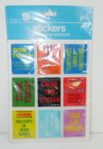 VTG Vinyl Stickers American Greetings 1982 AGC Funny Sayings - $12.19