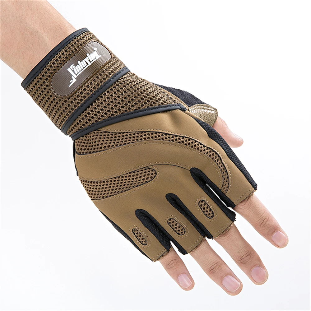 Sporting Half Finger Fitness Gloves Bodybuilding Weightlifting Breathable Gym Gl - £40.65 GBP