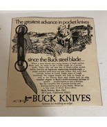 1974 Buck Knives Vintage Print Ad Advertisement pa15 - £5.44 GBP