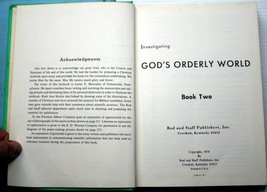 Rod and Staff INVESTIGATING GOD&#39;S ORDERLY WORLD 2 TchEd Gr.8/9 bio/chem/... - $9.90