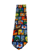 Looney Tunes 1997 Stamp Collection Necktie Bugs Bunny Sylvester Marvin N... - £7.90 GBP