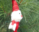 Special off Red and White Felted Hanging Santa Claus Ornament NWT Gift C... - $9.24