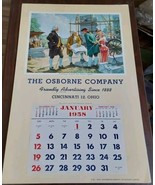 Osborne Kemper Thomas 1958 Sample Wall Calender Washington Inspects Capitol - £24.35 GBP