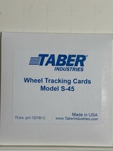 Taber Abraser Model S-45 Wheel Tracking Cards package of 15 cards All New - $76.63