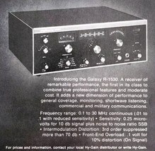 1975 Hy Gain Galaxy R-1530 Radio Receiver Advertisement Electronics DWLL13 - £19.31 GBP