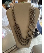 Large Chain Biker Rocker Industrial Gothic Statement Necklace 24” - $177.64